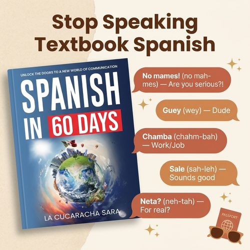 Spanish in 60 Days: The Language Learning Workbook - La Cuca Sara