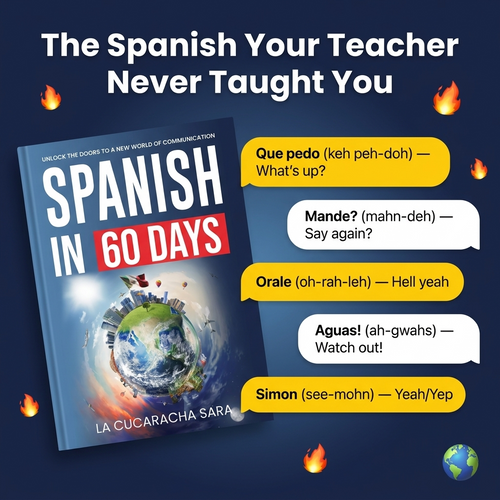 Spanish in 60 Days: The Language Learning Workbook - La Cuca Sara